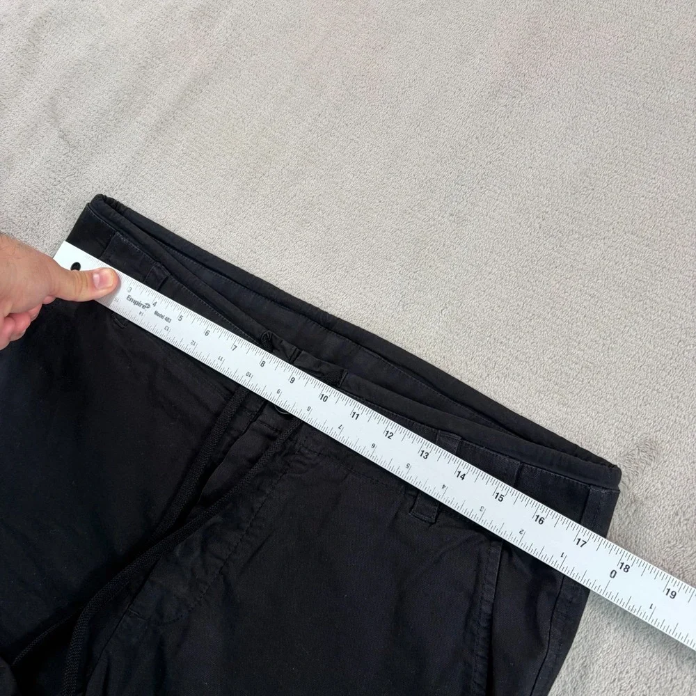 James Perse Cotton Canvas Utility‎ Pant in Black Men Actual 34x31 (Tag 30) $295